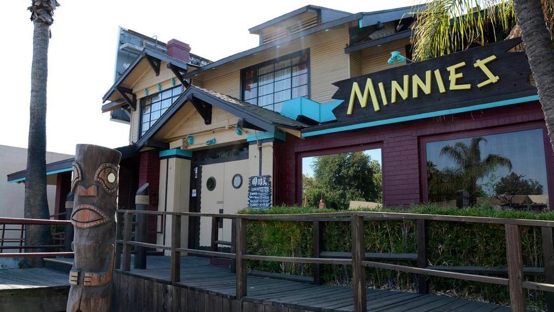 The exterior of Minnie’s Restaurant on McHenry Avenue Sept. 22, 2017 in Modesto, Calif. The restaurant’s signature cocktail is called “The Jerk.”