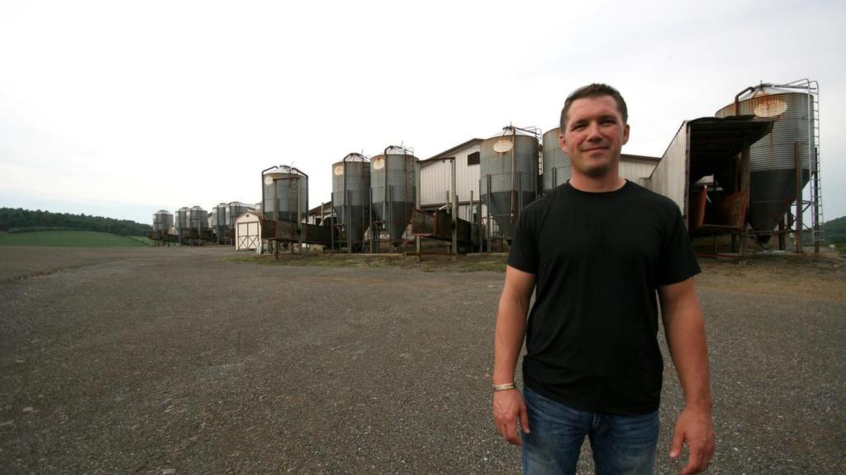
Dennis Brubaker, co-owner of Ideal Family Farms in Beavertown, Pa., raises 30,000 pigs a year for slaughter.
