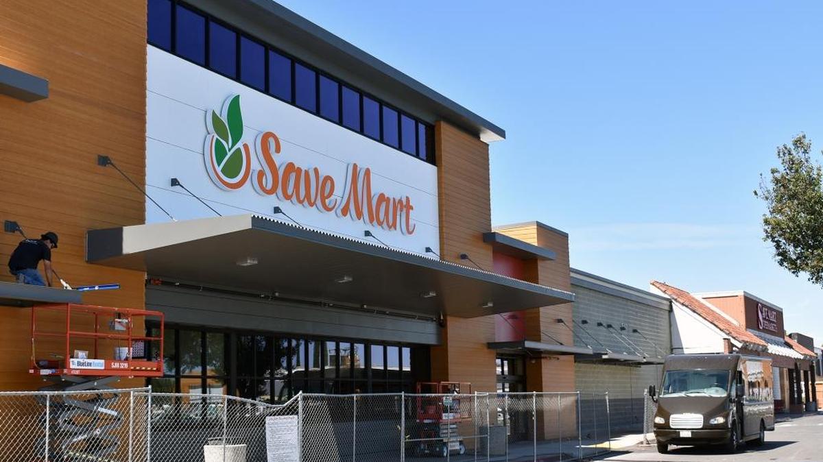 The Save Mart store on Whitmore Avenue in Ceres, Calif. is about to get a new home right next door. The new site is about 15,000 square feet bigger and has many features the old store doesn't including a pharmacy, a burrito bar with tortillas made in store, a deli with specialty sandwiches, and a grill at the meat counter.