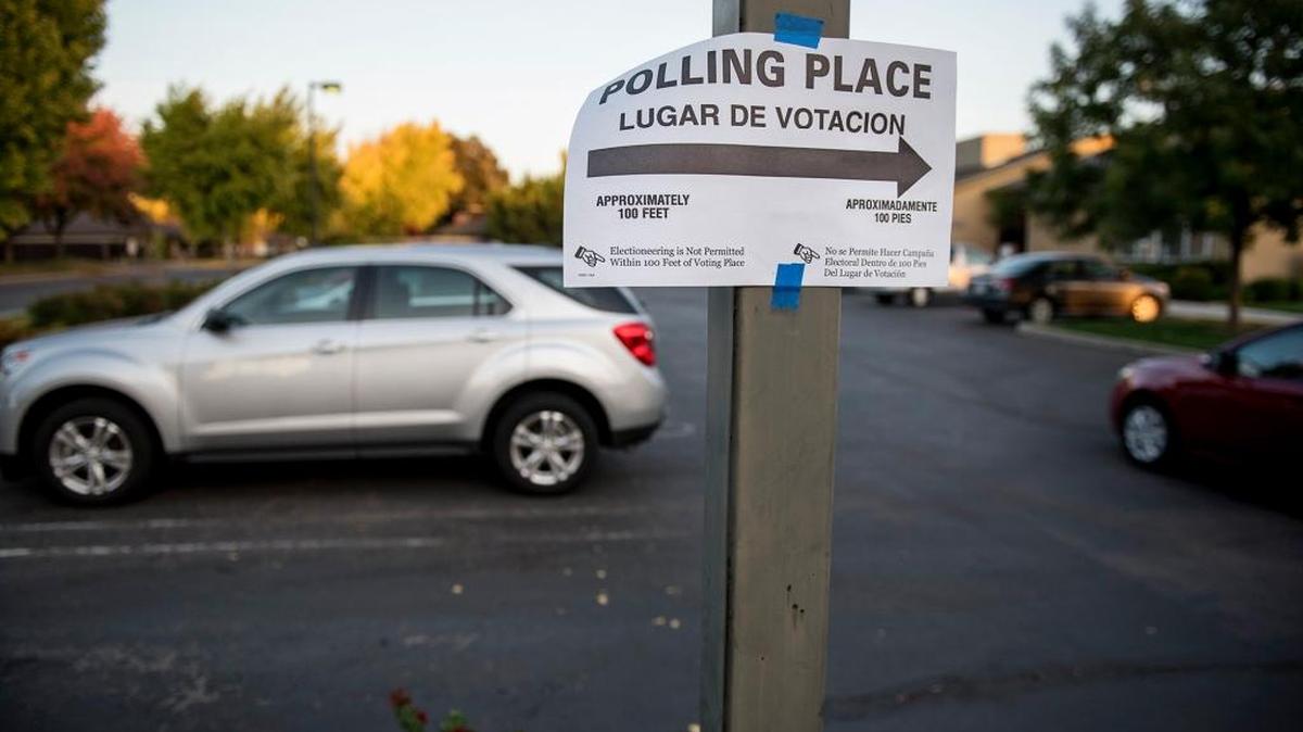 General election rolling place at Trinity United Presbyterian Church in Modesto Calif., on Tuesday, November 8, 2016.