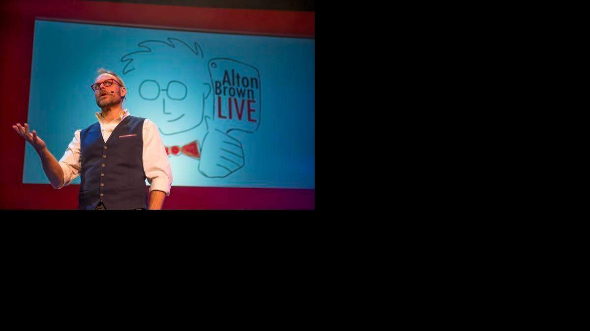 
Alton Brown Live comes to the Gallo Center in Modesto tonight. 
