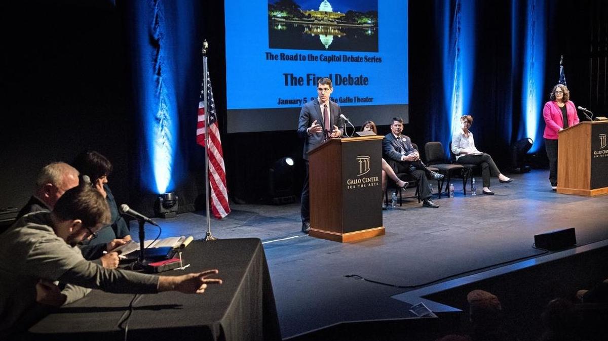 U.S. Congressional District 10 Democratic Party candidate debate at the Gallo Center for the Arts in Modesto on Friday, Jan. 5, 2018.