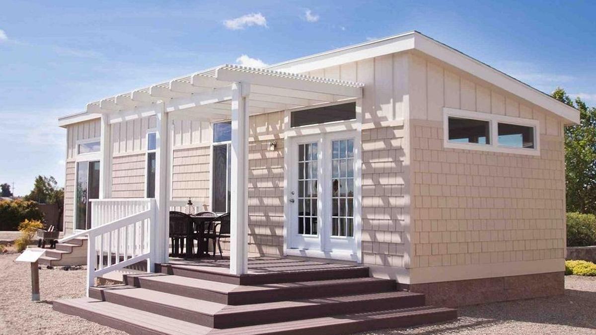 This is an example of the type of “small house” that the Housing Authority plans to build for homeless veterans.