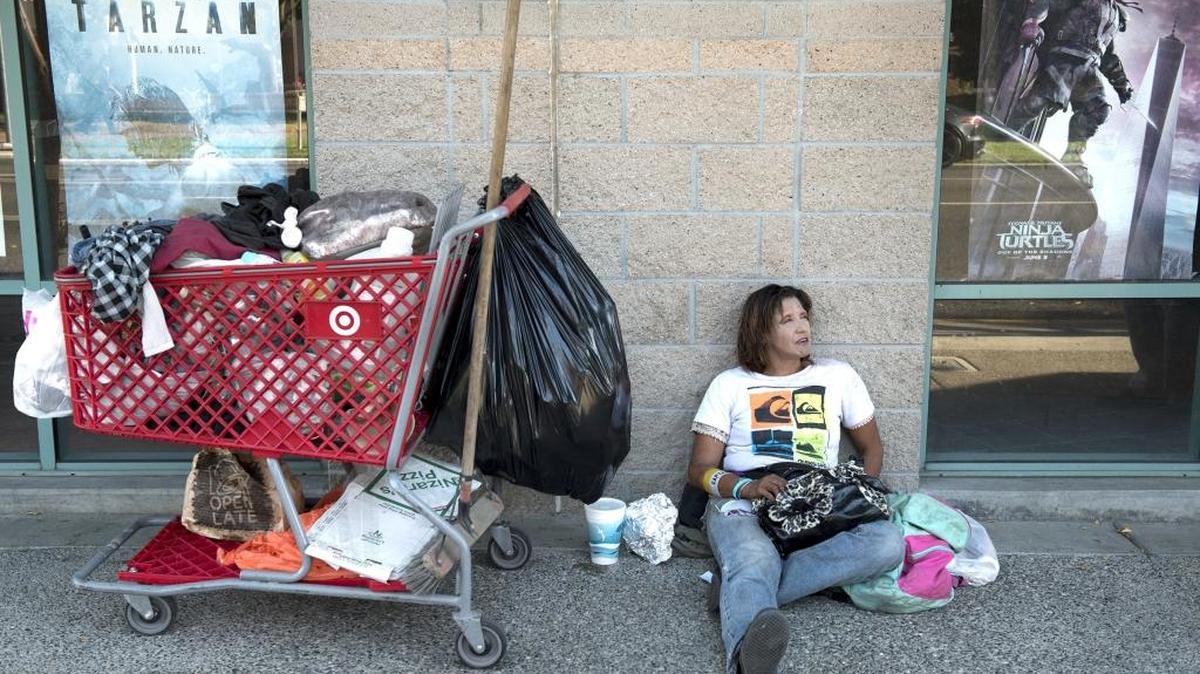Erica Rubio says she has been homeless for 13 years in Modesto, Calif., on Friday, Oct. 27, 2017.