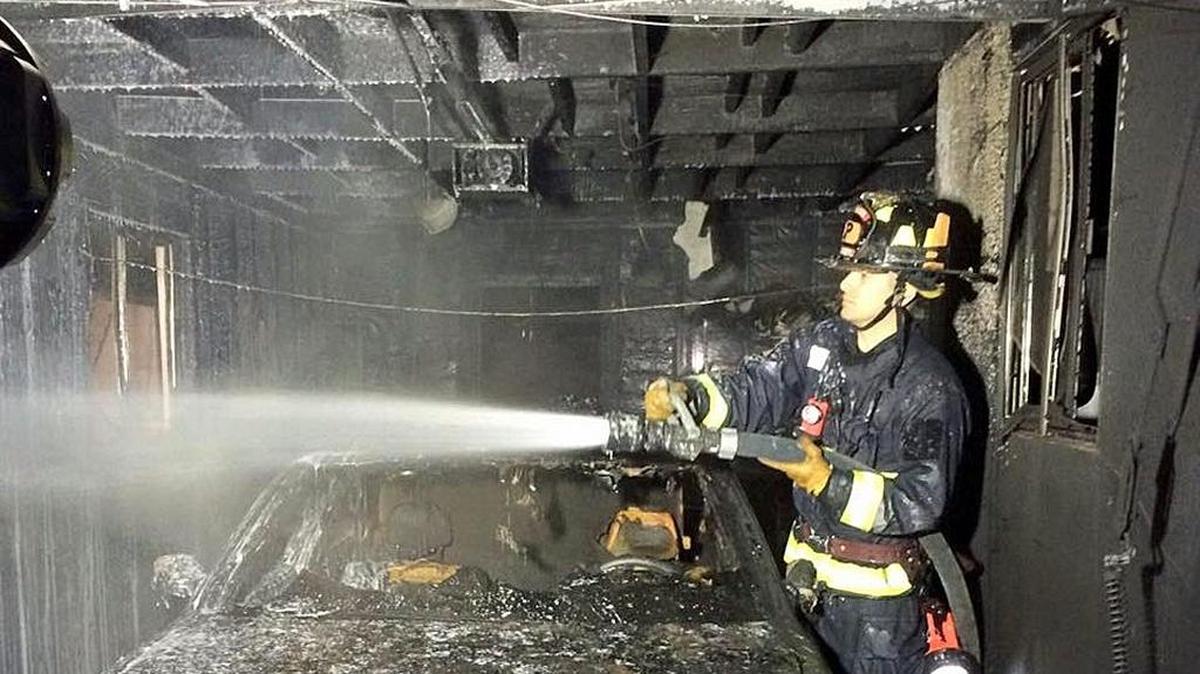 Flames destroyed a garage at 1123 Pioneer Ave. before Turlock Fire Department crews arrived at 3:30 a.m. March 6, 2016, to find heavy smoke pouring from all windows and vents.