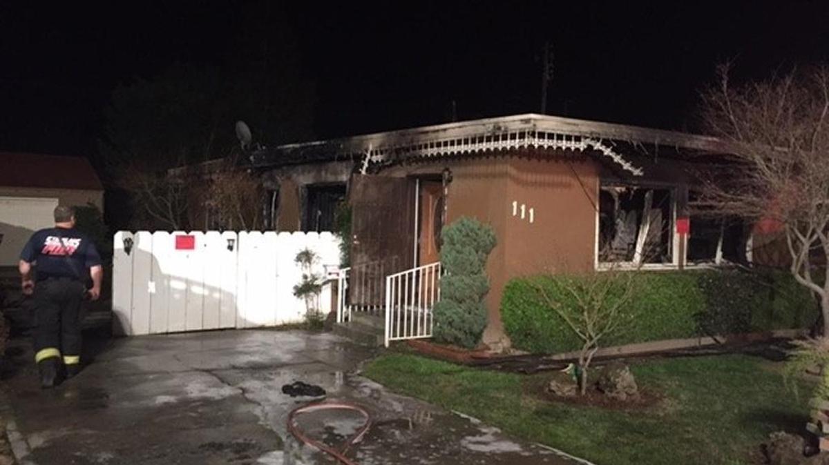 The Stanislaus Consolidated Fire Protection District responded to a blaze early Friday, Feb. 26, 2016, that badly damaged a home on Lambuth Avenue in Oakdale.