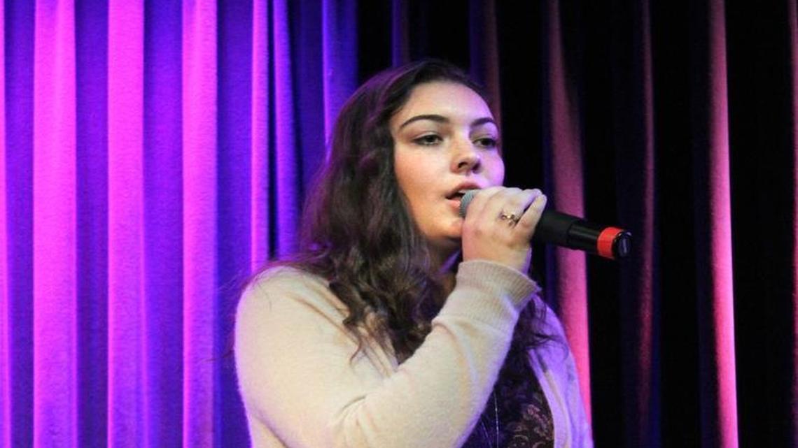 Felisha Dias of Turlock won the competition Monday to sing the national anthem at the Foster Farms Bowl that will be held in Santa Clara on Dec. 28.