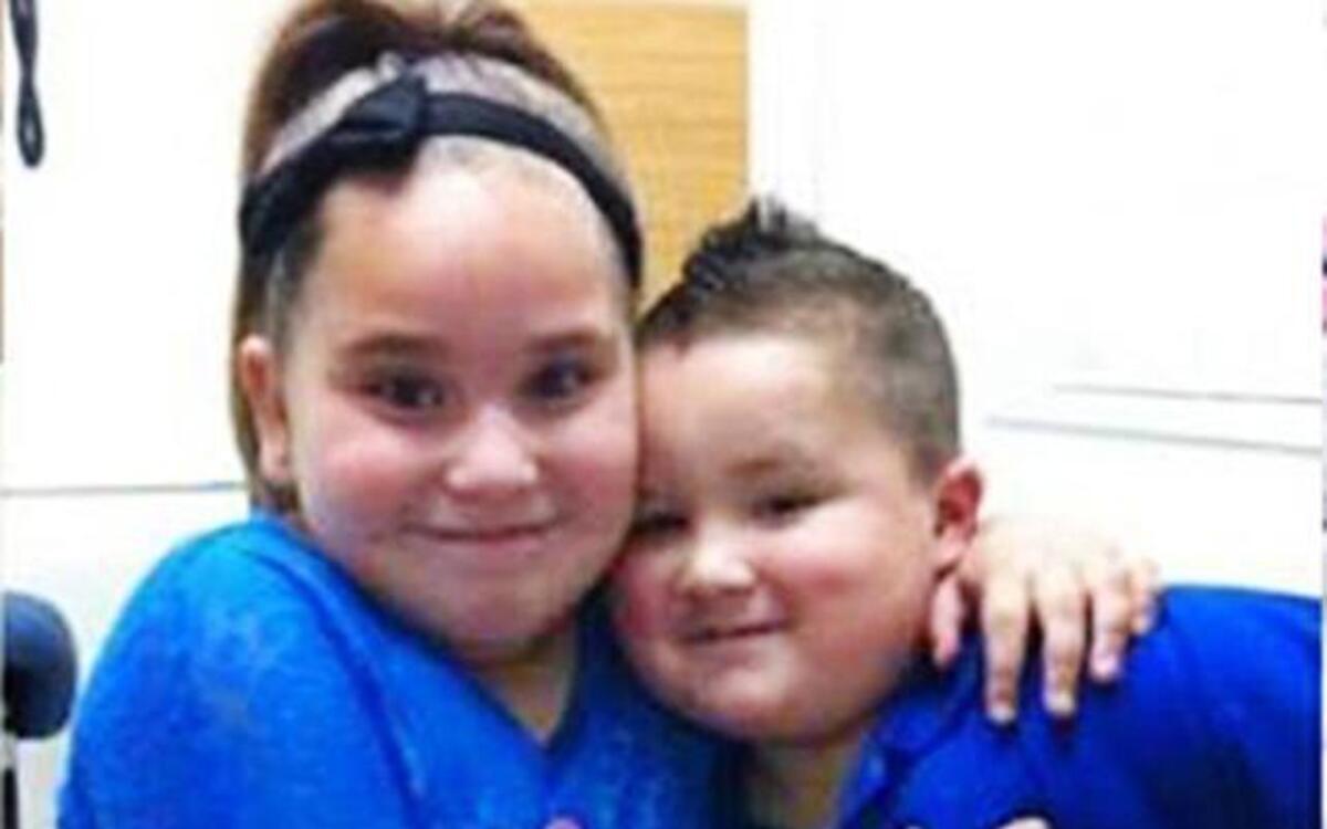 Siblings Destinee, 9 and Izayah, 5, were killed in a house fire Tuesday.