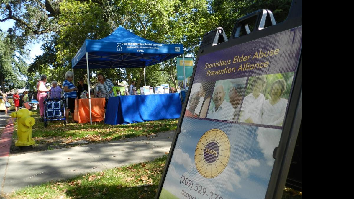 
The Stanislaus Elder Abuse Prevention Alliance presented the Walk in the Park event at Downey Avenue and I Street next to Ralston Tower on Thursday morning. 
