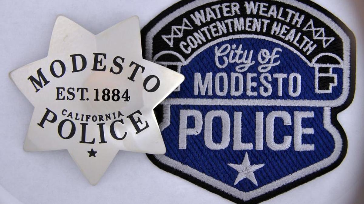 Modesto Police Department badge and patch.