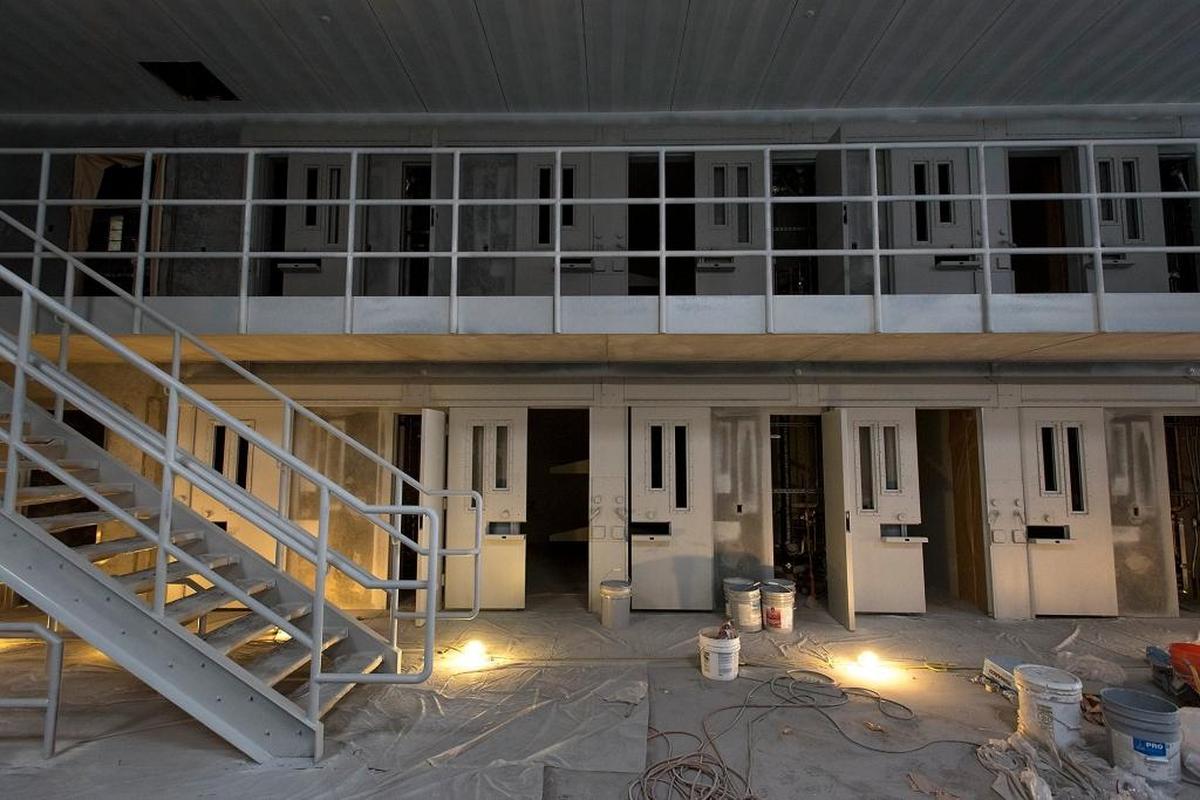 Maximum security cell unit under construction at the Stanislaus County Public Safety Center in Modesto, Calif., on Wednesday, May, 18, 2016.