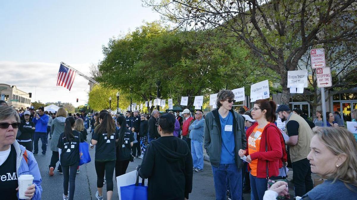 Thousands gathered at the Love Modesto rally in downtown Modesto on Saturday, April 8, 2017.