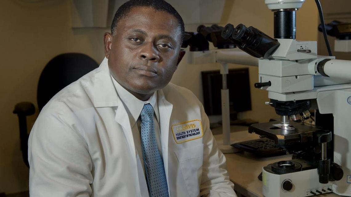 Dr. Bennet Omalu, a volunteer associate clinical professor at the UC Davis, resigned this week as chief medical examiner of San Joaquin County. He says the sheriff, Steve Moore, interfered in three forensic investigations to protect cops under scrutiny for the deaths of suspects.