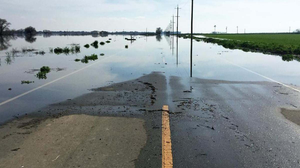 River Road, southwest of Modesto, was flooded in February by the San Joaquin River, causing its closure just south of Villa Manucha Road.