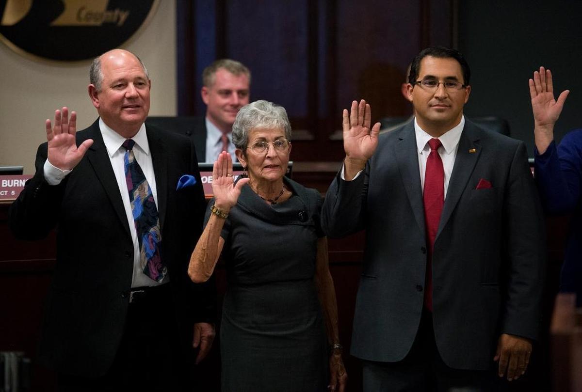 Bill Zoslocki, Jenny Kenoyer and Tony Madrigal all took the oath office together as new members of the Modesto City Council on Nov. 26, 2013. The Bee recommends only two of them be returned to the council by voters.