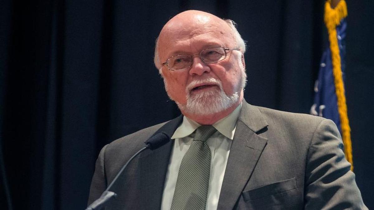 Modesto City Manager, Jim Holgersson, speaks during a summit on the issue of homelessness in Modesto at the Modesto Centre Plaza in Modesto California on January 28, 2016.