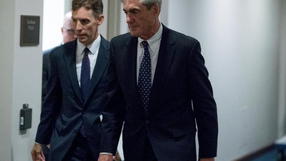 Special counsel Robert Mueller departs Capitol Hill following a closed door meeting on June 21.