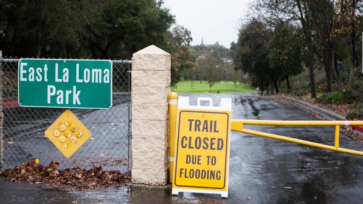 Due to heavy rains, East La Loma Park was closed by the city of Modesto because of flooding. Our rainfall is well above normal and our reservoirs are full, but the state water board has kept emergency drought rules in place.