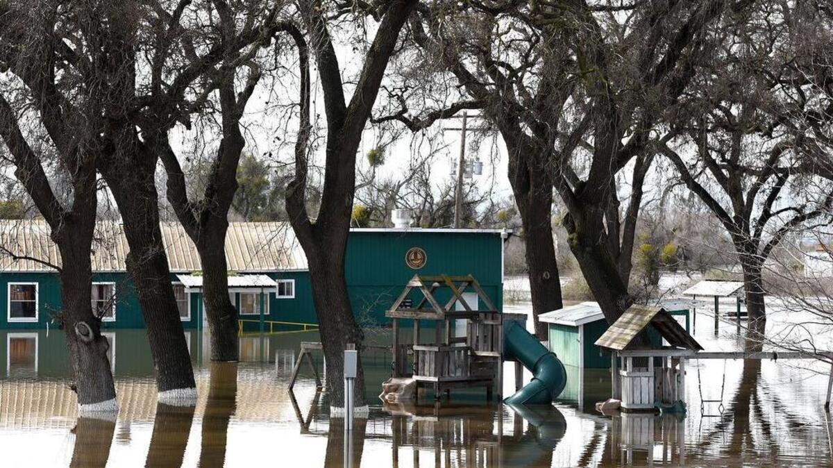 The Turlock Sportsman’s Club is under water as a result of flooding on the nearby San Joaquin River.