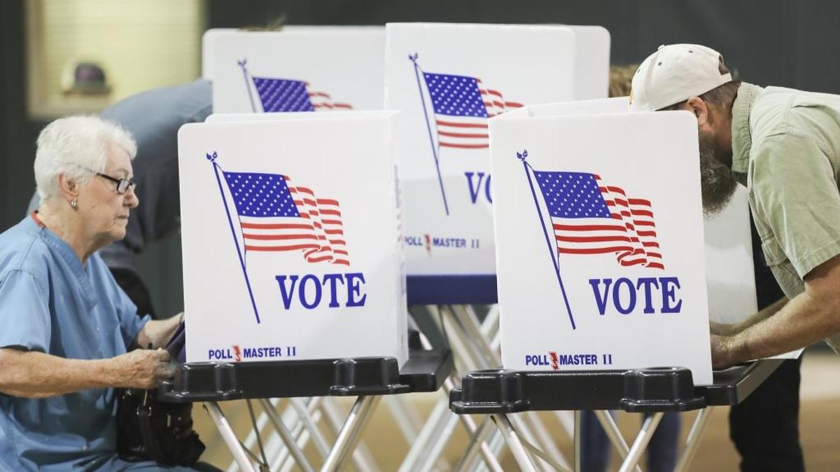 Voters cast their ballots in California on Tuesday.