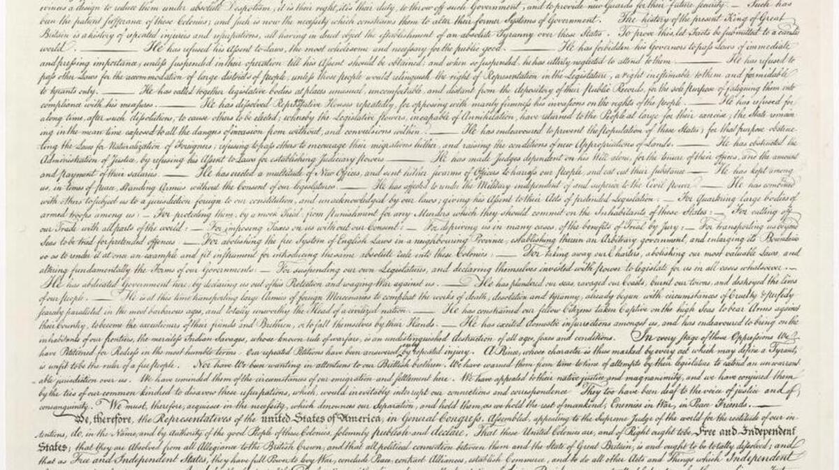 The centuries-old Declaration of Independence, which is housed in the National Archives in Washington, D.C., reverberated differently with varying tourists, some of whom traveled hundreds of miles in order to see it. For some, it was a humbling experience; For others, it was a reminder of how far the U.S. has come in terms of equality -- and how far it still has to go.