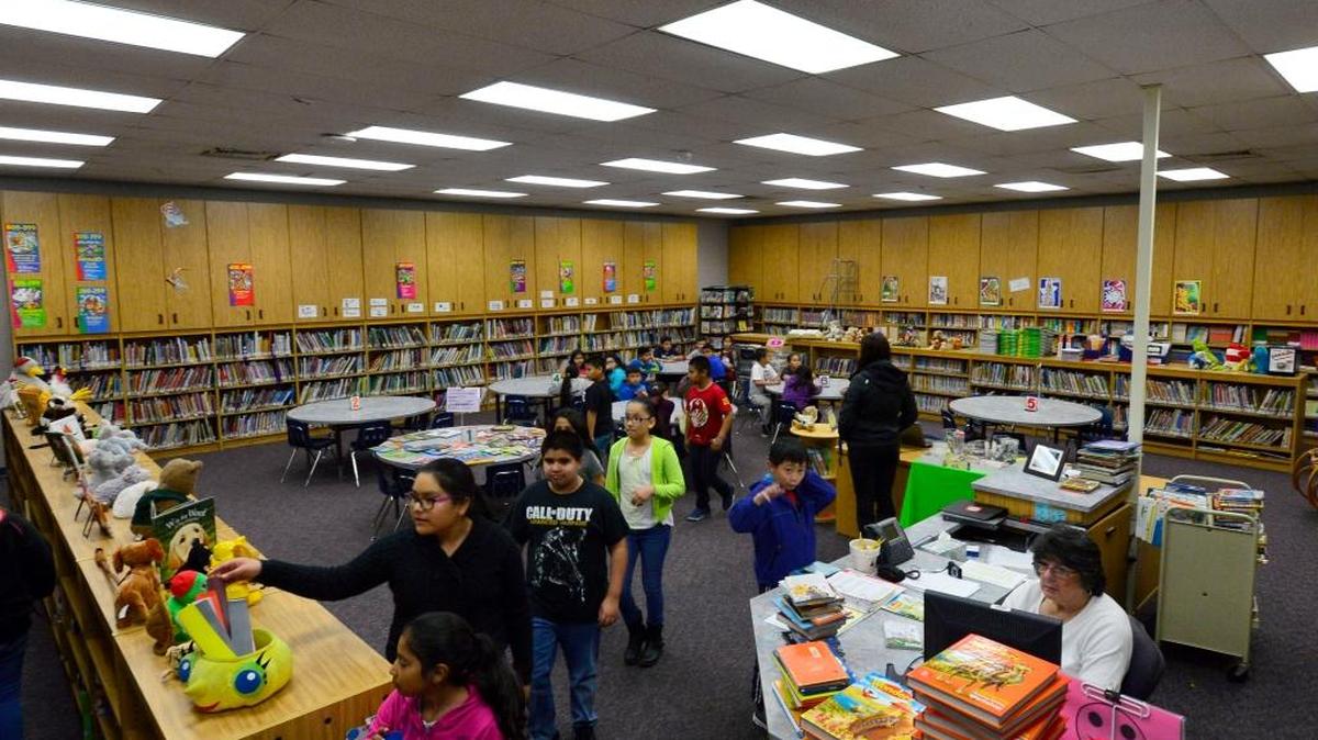 The library at Chrysler Elementary School in Modesto on March 4, 2016.