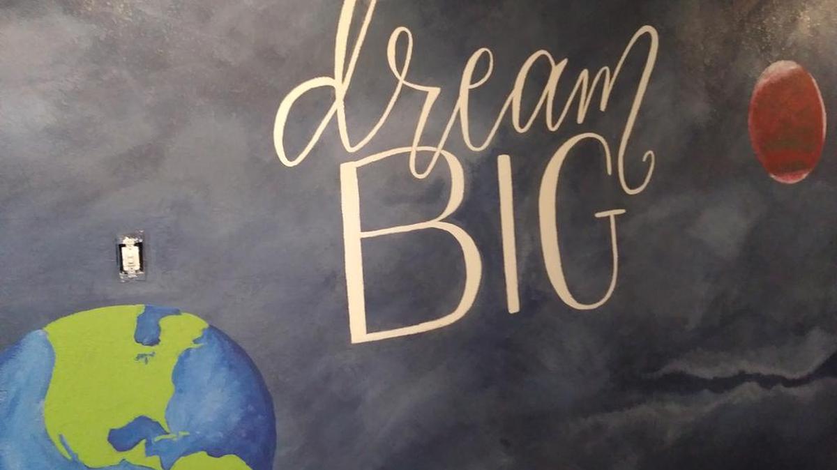 A mural at the new Haven Youth Center in downtown Modesto, opening Aug. 22, 2019.