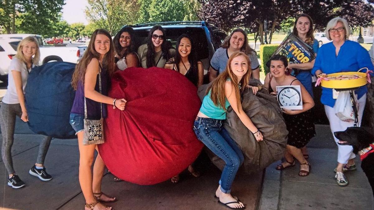 Modesto Girl Scout Troop 3380 preparing for an activity.
