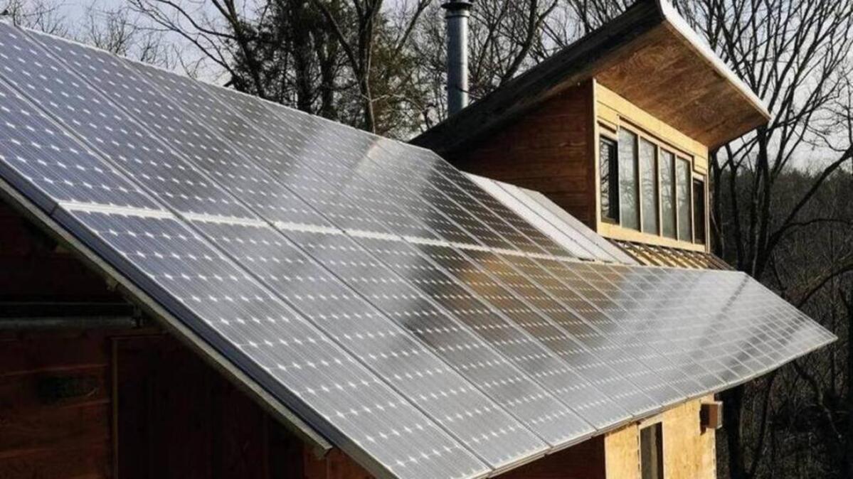 Solar panels on a home can reduce electricity costs.