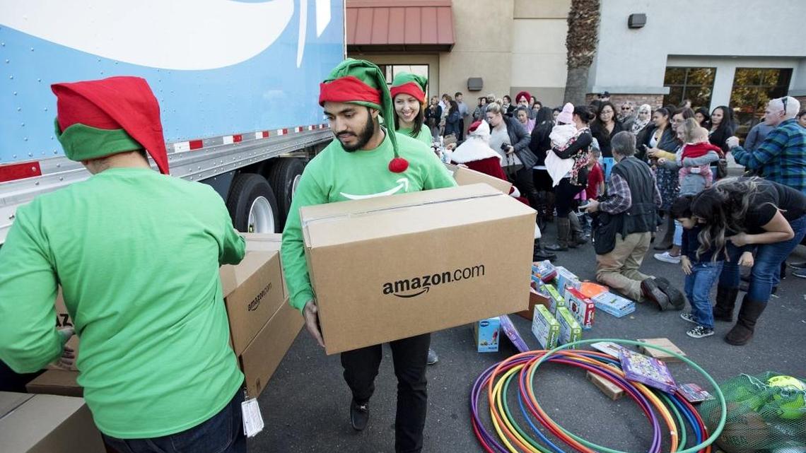 The Center for Human Services, shown collecting toys for Christmas, is one of the non-profits that could be impacted by AB 1250.