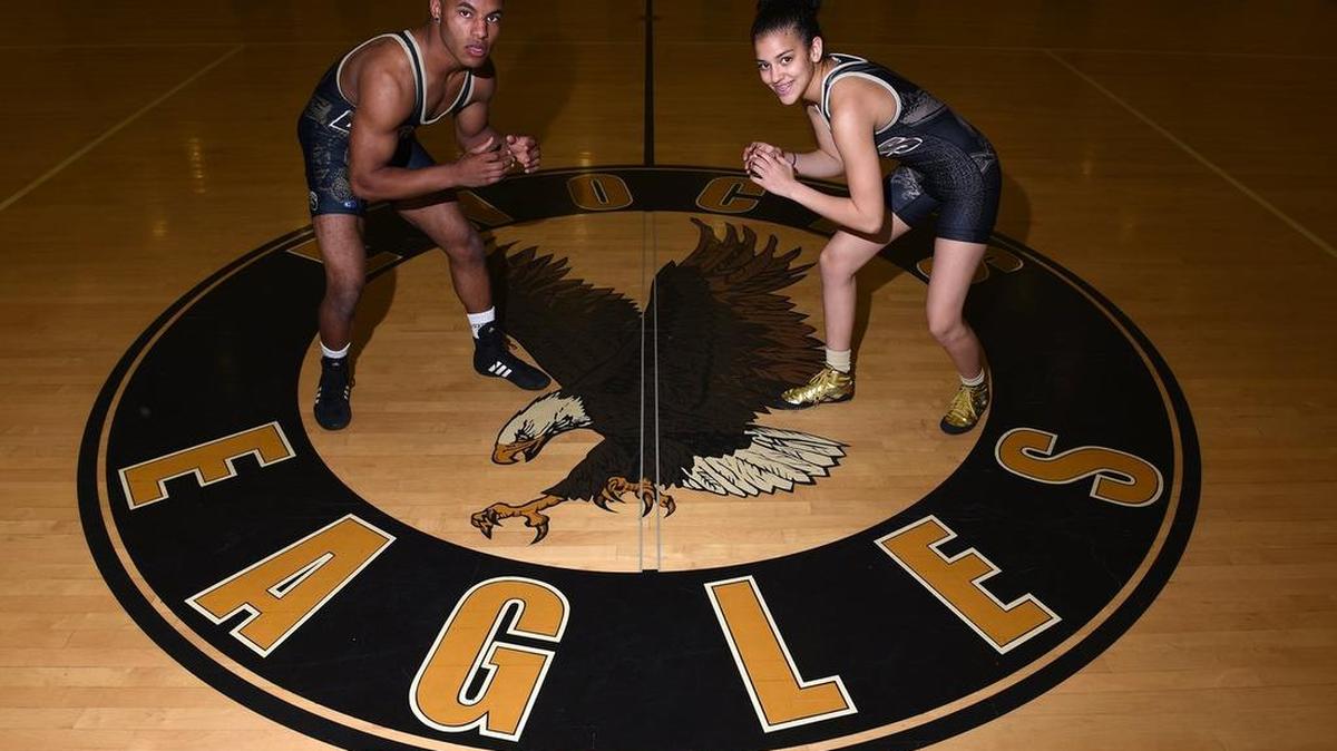 
Enochs High School wrestler Sariyah Jones, right, seen with schoolmate McCoy Kent, won the 105-pound title at the ASICS Junior National Freestyle Championships last month at Fargo, N.D. 


