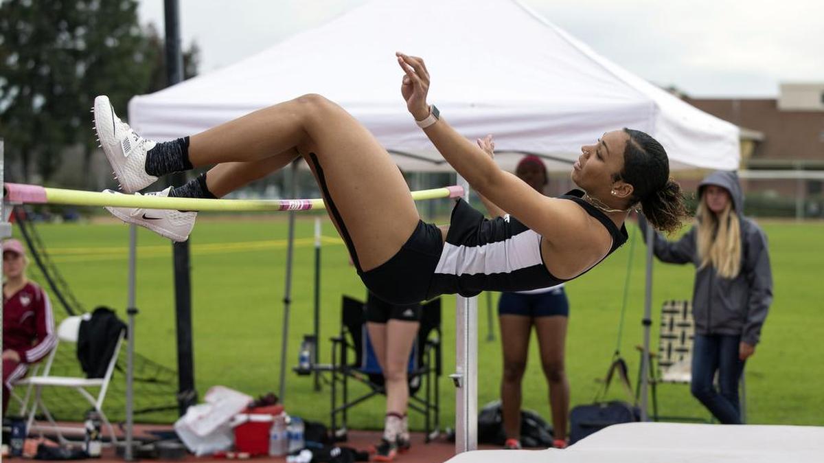 High jumper Petrice Beattie was named the California College Athletic Association track and field athlete of the week on March 5, 2019.