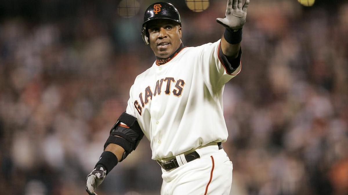 San Francisco Giants Barry Bonds last game as a Giant and he went 0-3 and flied out in the 6th inning to centerfield against the San Diego Padres at AT&T Park in San Francisco, California on September 26, 2007.
