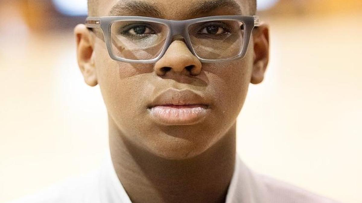 Modesto Christian player Gabe Murphy at the Modesto Christian Holiday Hoops Classic game in Modesto, Calif., on Tuesday, Dec. 29, 2015.