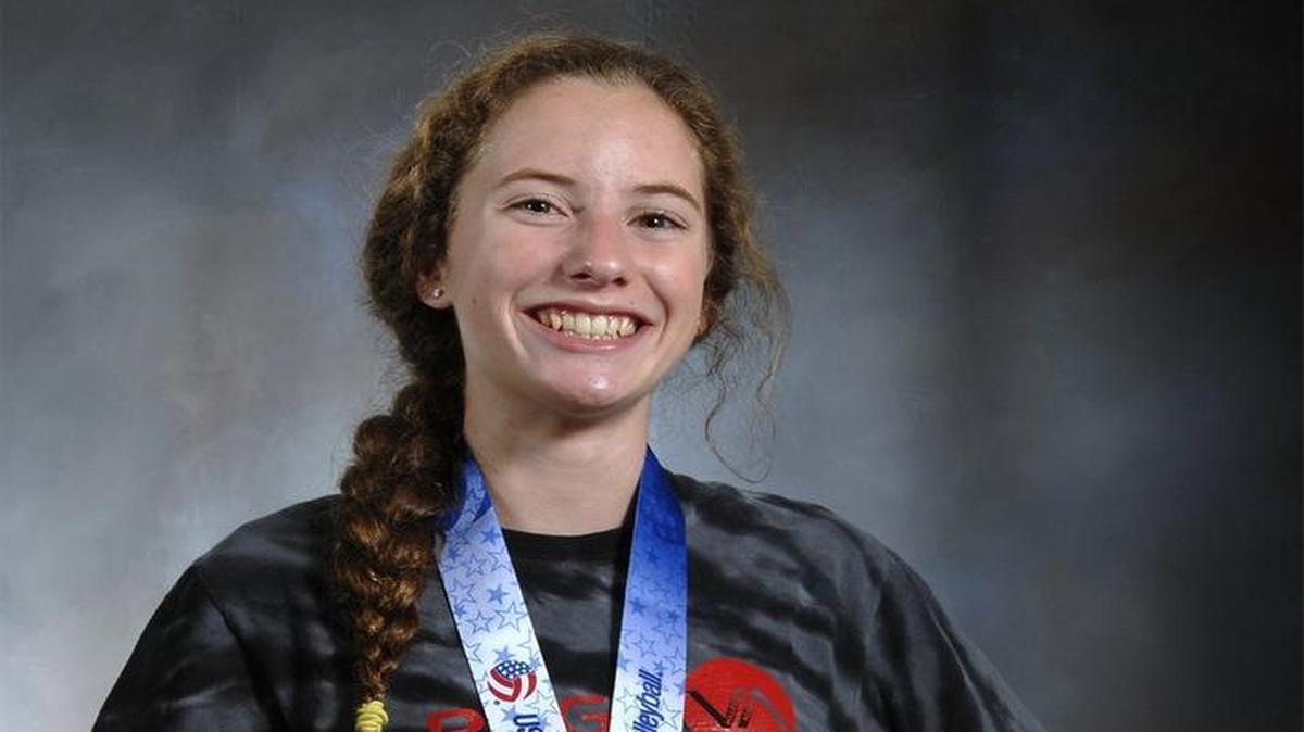 
Turlock sophomore Julia Handy, who helped guide the Rage 15-1 volleyball team to the Junior National Open Division gold medal.
