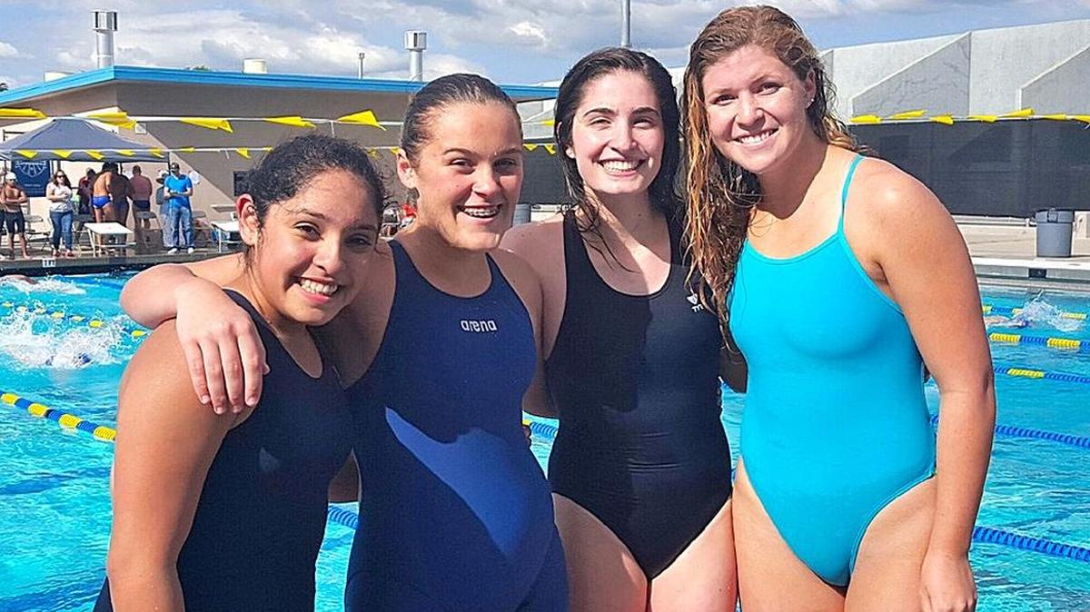 The Central Catholic 200-yard freestyle relay team of Sarah Truxton, Megan Purl, Heather Lee and Stephanie Cortes qualified for the Sac-Joaquin Swim and Dive Championships, which begin May 12, 2016, at Tokay High School