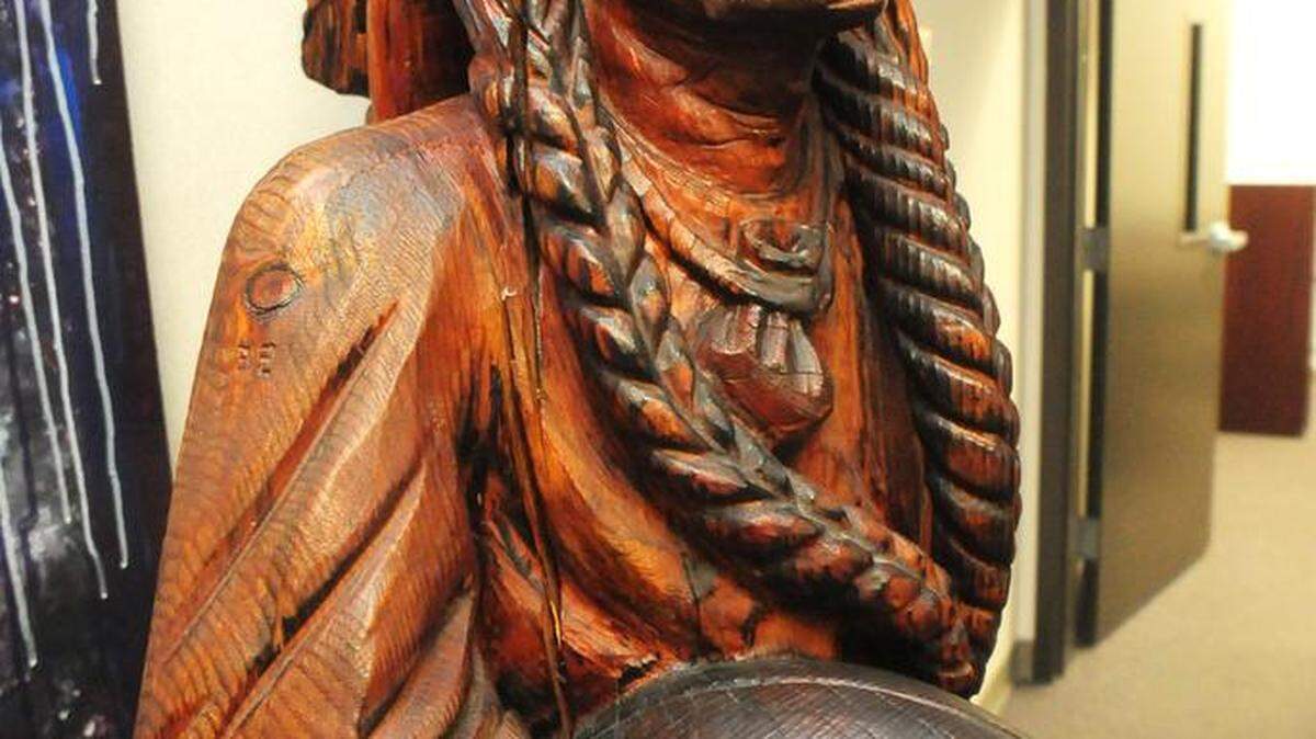 West Side rivals Newman and Gustine have a long shared tradition in which an alumni carved wooden statue dubbed 'The Chief' is traded between the two cities depending on the victor.