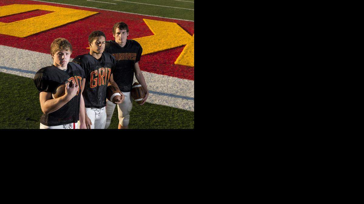 
Running backs Frankie Trent, left, Darus Nelson, center, and Brock Whiting power Oakdale’s offense.


