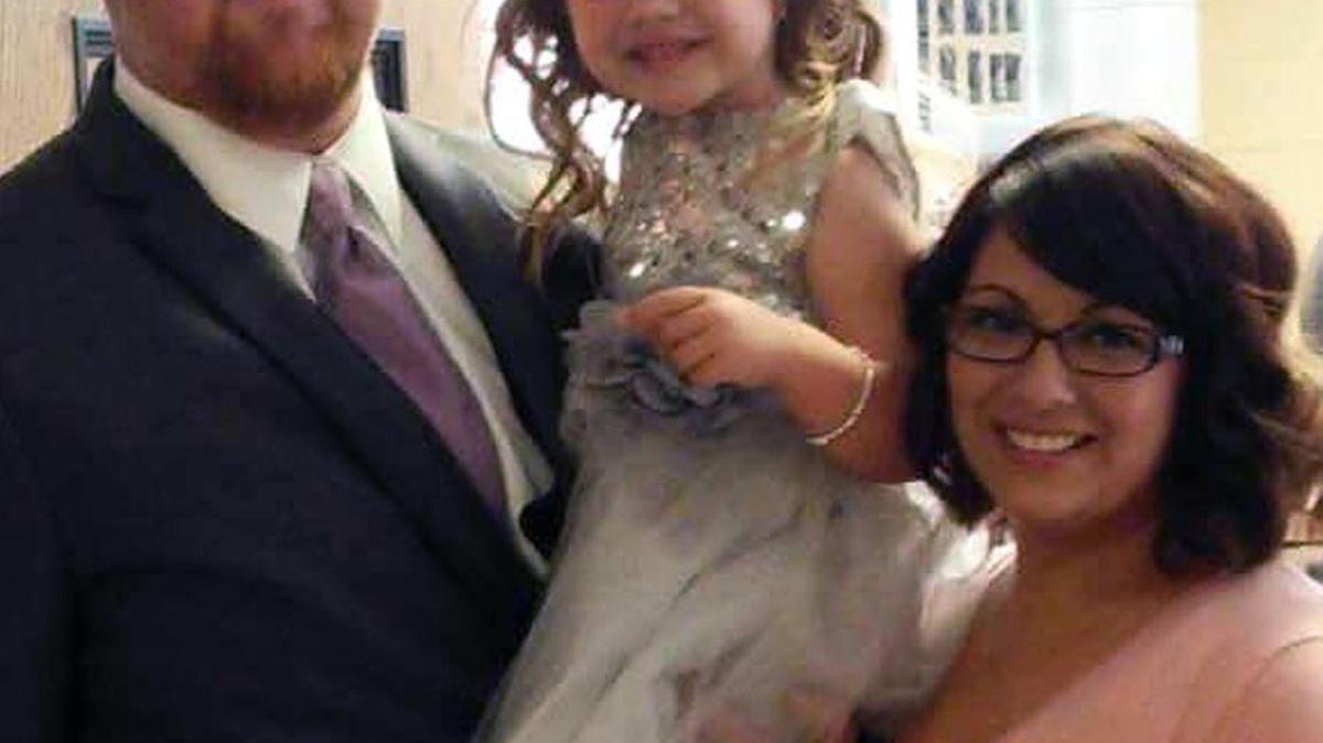 Russell and Vanessa McWilliams are pictured with their youngest child, Rachel McWilliams. Rachel suffered a fractured skull and orbital bone during a car accident in July and was released from the UC Medical Center on July 12, a day after her birthday.