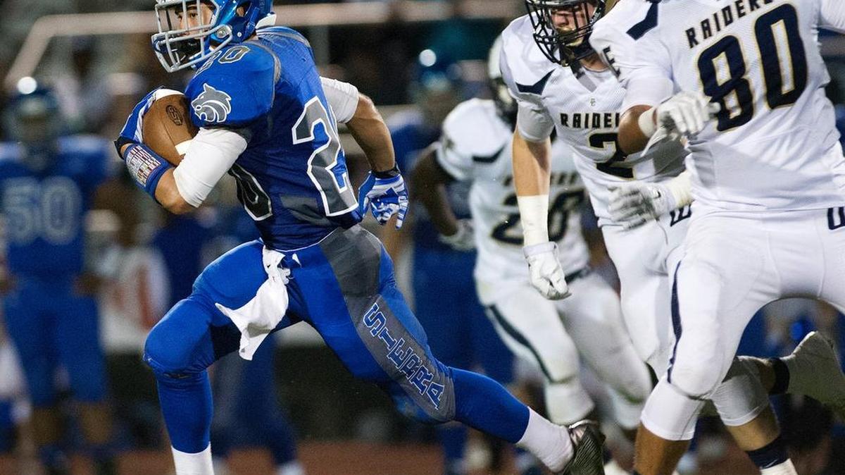 
Sierra's Mark Paule Jr. against Central Catholic in 2014. 
