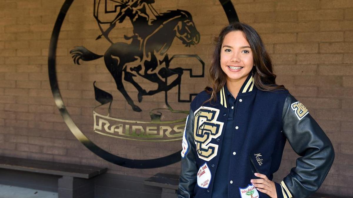 The Modesto Bee’s all-district athlete of the year in swimming is Malia Fernandez.