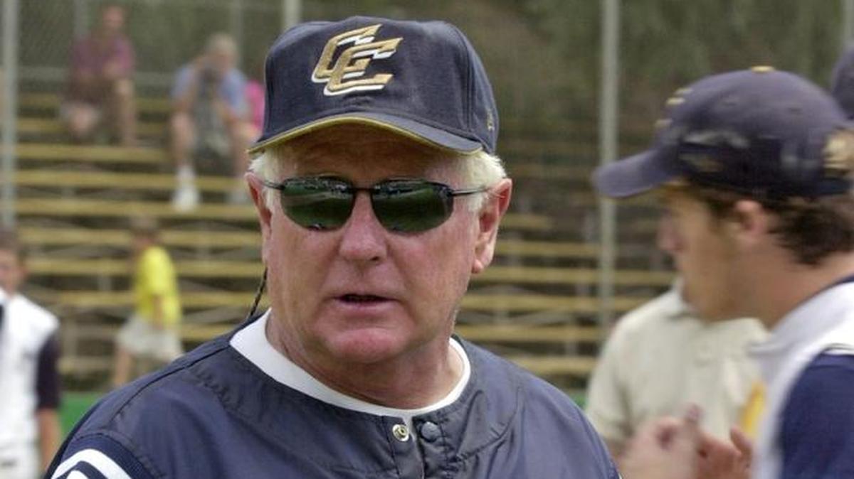 It was pretty much business as usual for Central Catholic coach Mike Glines, whose Raiders walked away with another pennant from the CIF Sac-Joaquin Section on Monday 5/31/04. Central defeated Valley Christian of Roseville 2-1 at Tony Zupo Field in Lodi for their second consecutive D-5 championship. Ted Benson/The Modesto Bee