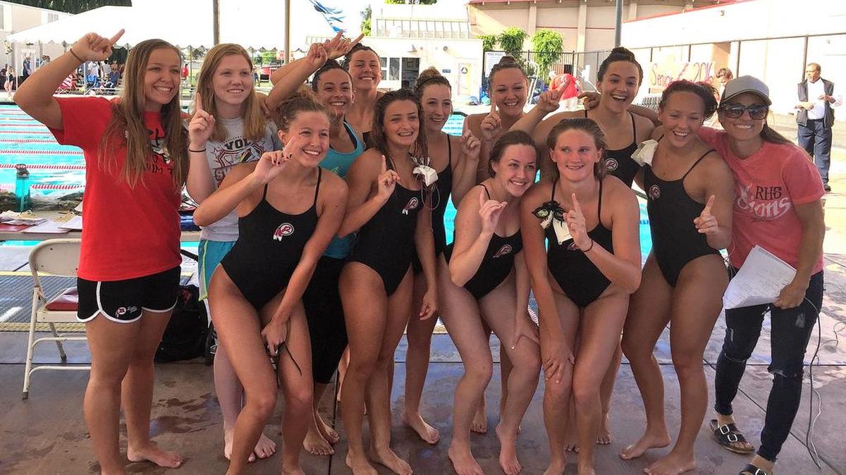 The Ripon High girls swim team won its third straight Valley Oak League championship on Thursday, April 21, 2016, with a 111-54 victory over Manteca. The Indians can add to their trophy haul on April 30 at the VOL Championships at Oakdale High.