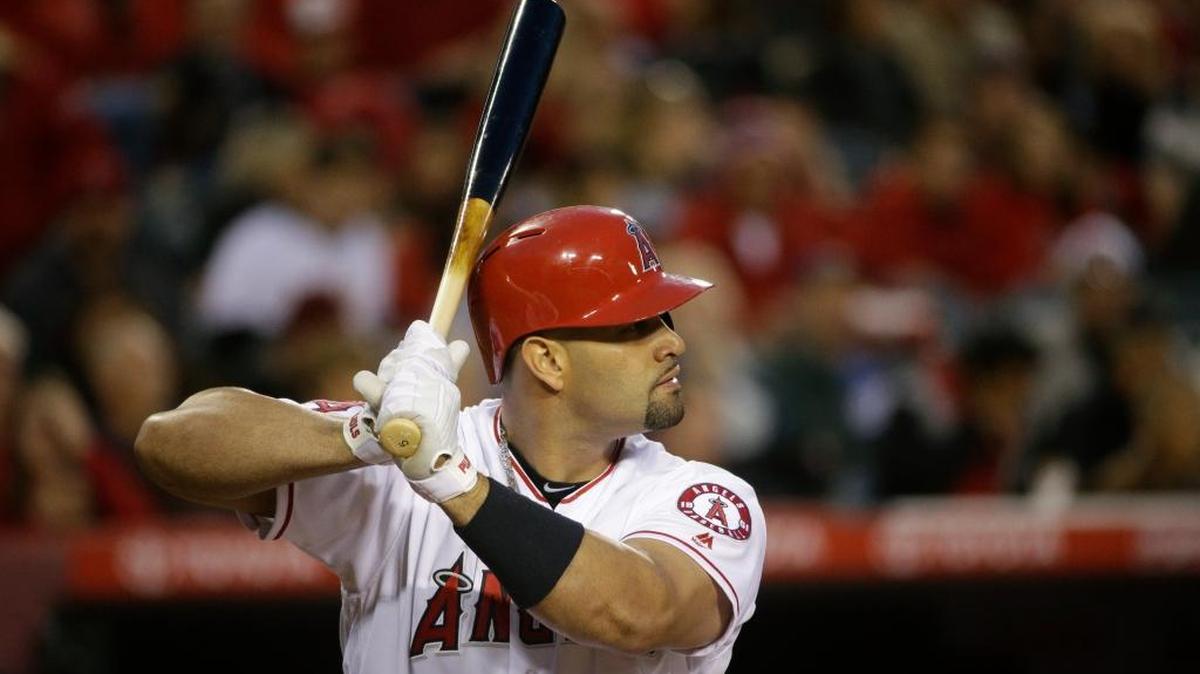 Los Angeles Angels’ first baseman Albert Pujols is on pace for just 10 doubles this season. ... Pujols bats during a Major League Baseball game against the Tampa Bay Rays, Friday, May 6, 2016, in Anaheim.