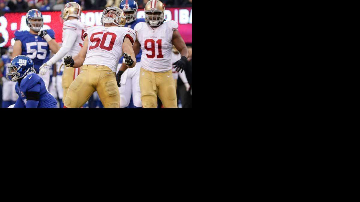 Citing concerns about his long-term health, 49ers linebacker Chris Borland (50) retired from the NFL at age 24.