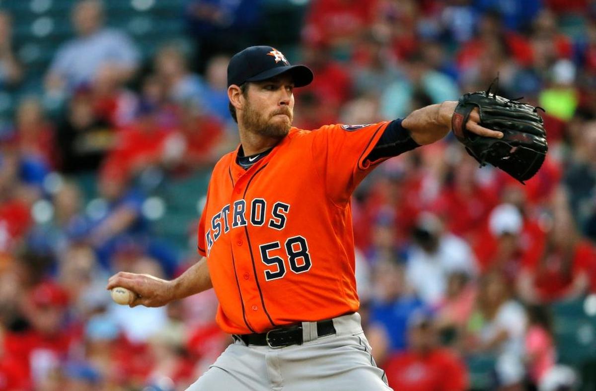 Merced native Doug Fister, shown pitching for the Houston Astros in 2016, was claimed of waivers by the Boston Red Sox on Friday, June 23, 2017.