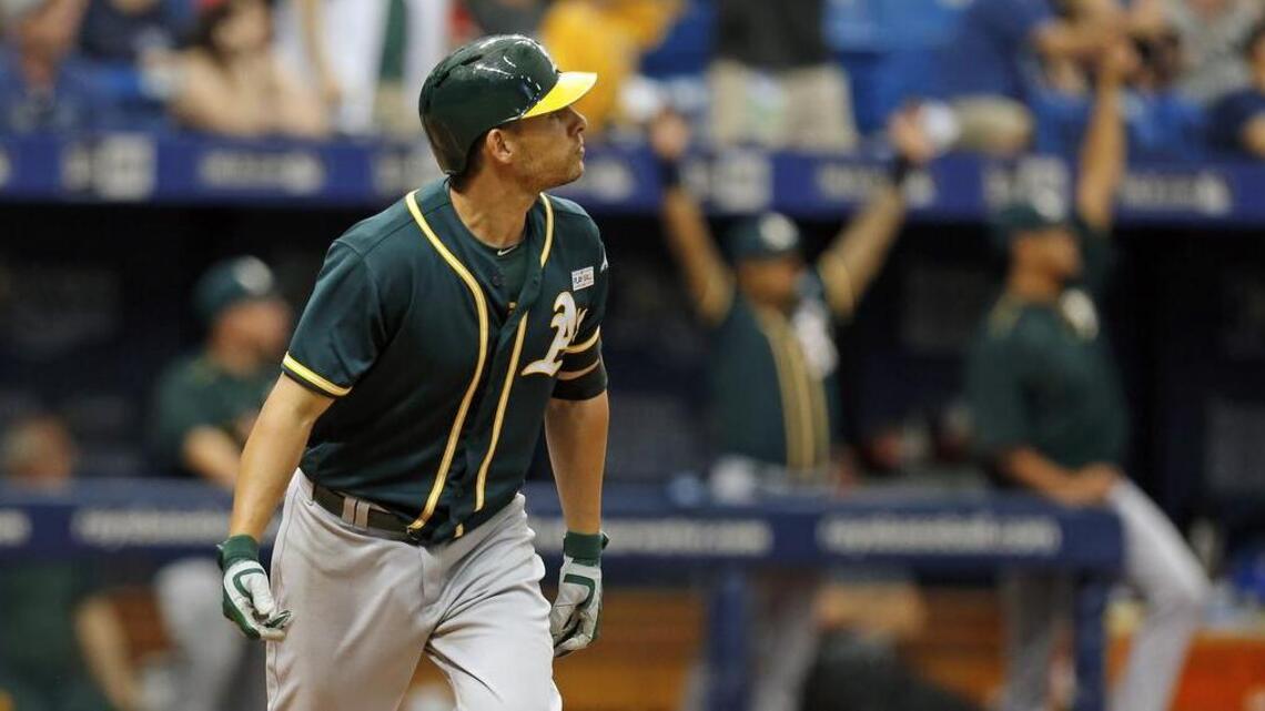 A’s Valencia has a career day
