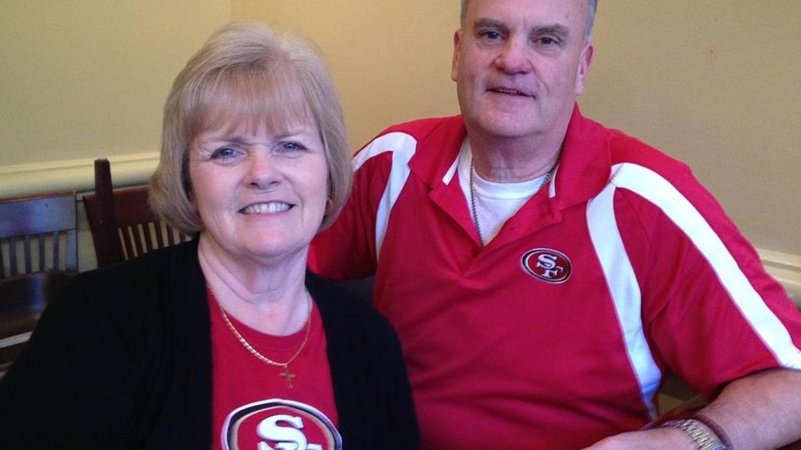 Teresa and Rick Kaepernick are pictured in New Orleans, La., in 2013