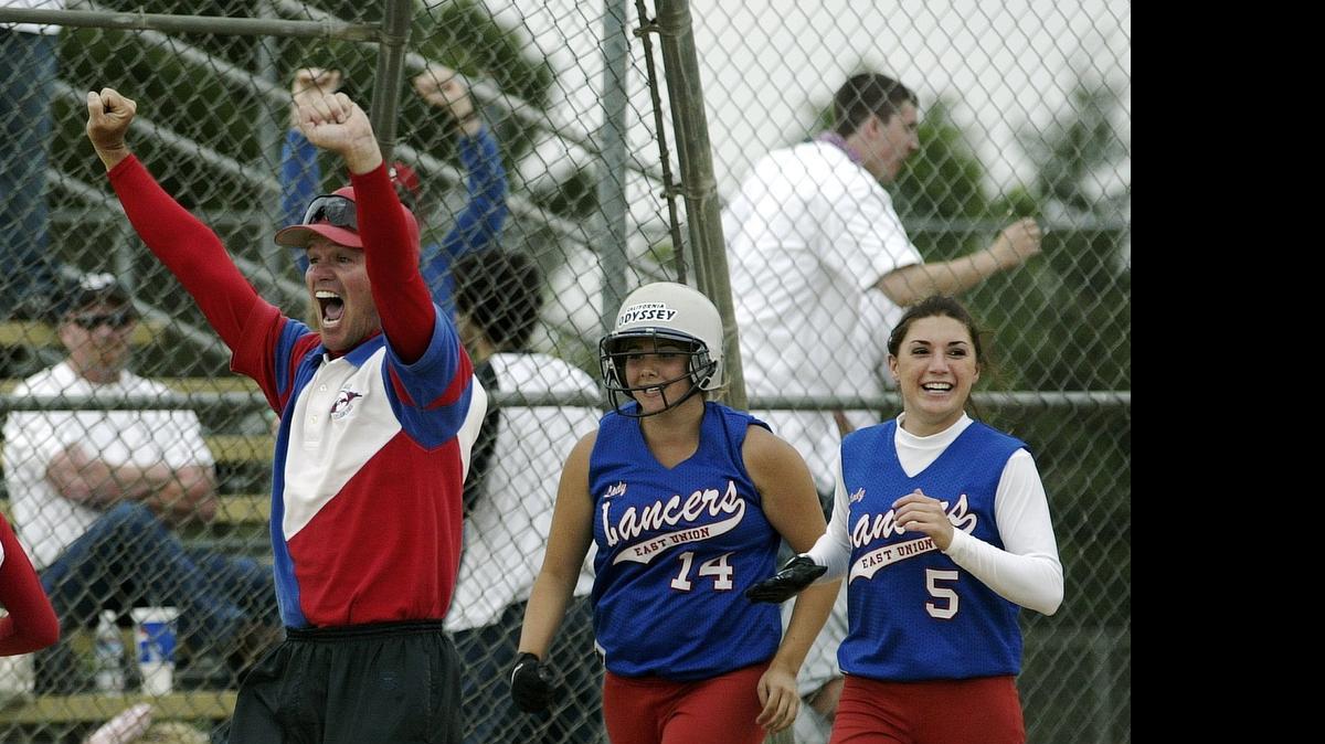 
East Union softball coach Brian Goulart, pictured in 2004, was named Medium Schools State Coach of the Year by Cal-Hi Sports and MaxPreps.


