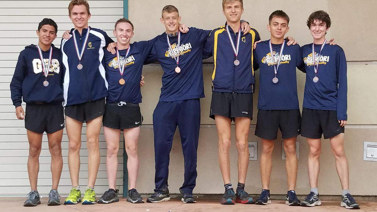 The Gregori High boys cross country team became the first in school history to qualify for the CIF State Cross Championships on Saturday, Nov. 25, 2017.  The Jaguars finished third at the Sac-Joaquin Section Division I race. Members of the team are: Sebastian Cronkite; Jackson Duchala; Matthew Marsh; Hunter Reeves; Jaxson Reeves; Mason Reeves; Santiago Ruiz.
